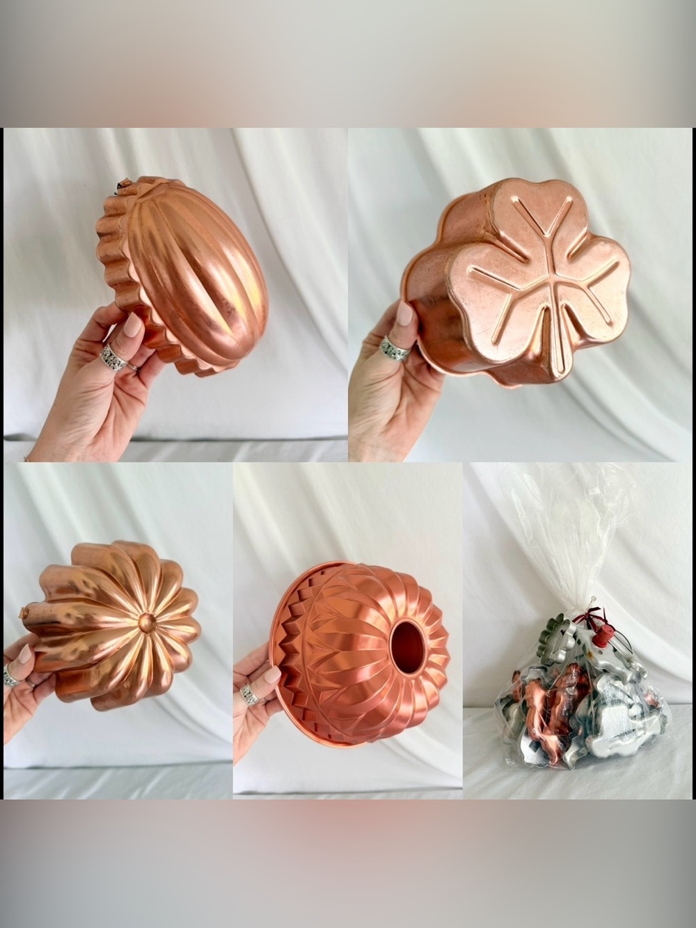 Vintage Copper Toned Assorted Set